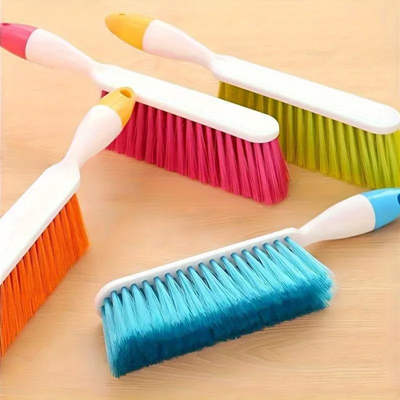 Bed brush with rubber handle, thickened large candy colored bedding, bed sheets, dust removal brush, sweeping bed brush