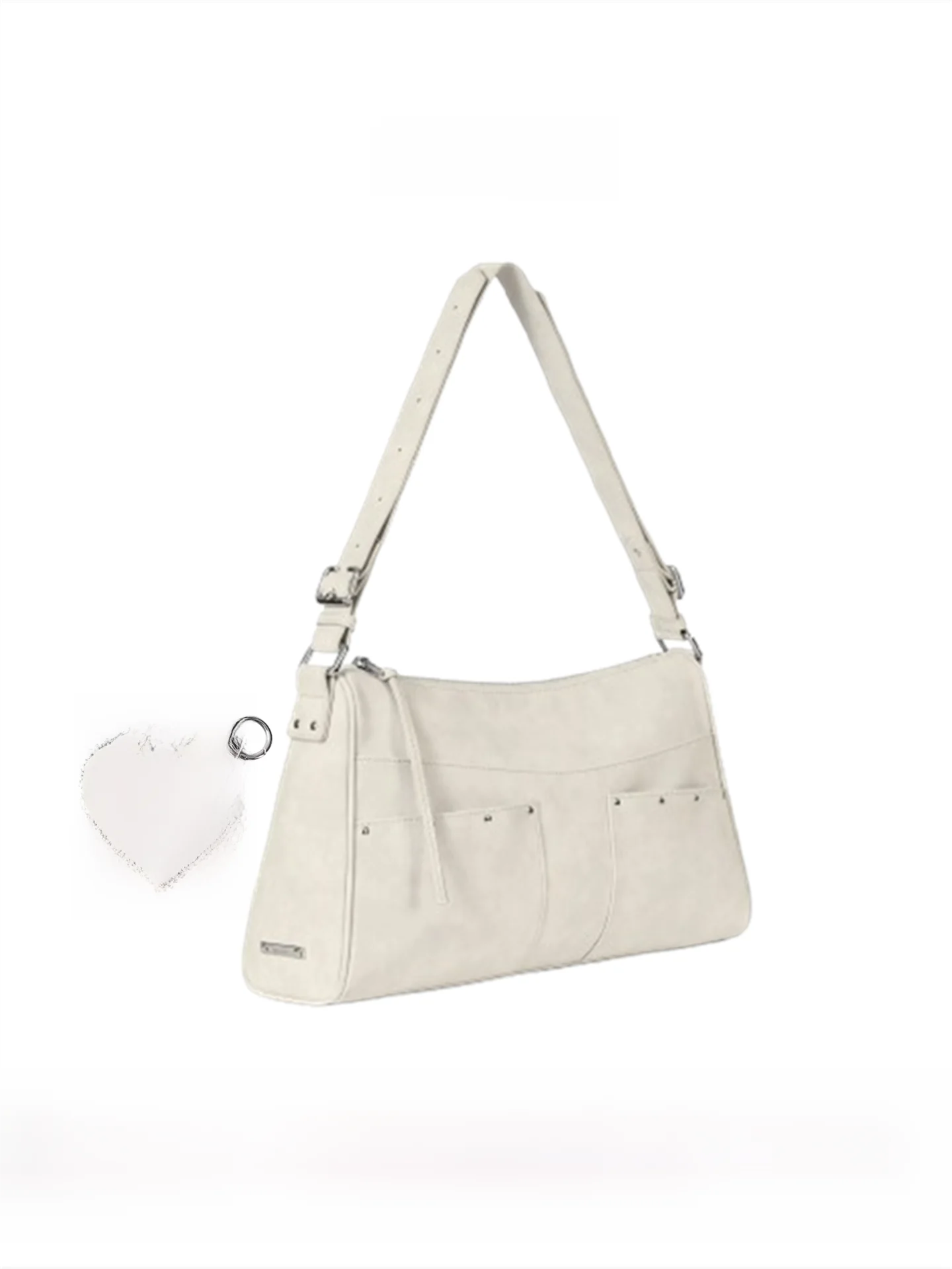 

Сумка-кроссбоди Fennec Jeemin Commuter с подвеской в виде сердца и леопардовым принтом, женская, из мягкого полиэстера, на молнии