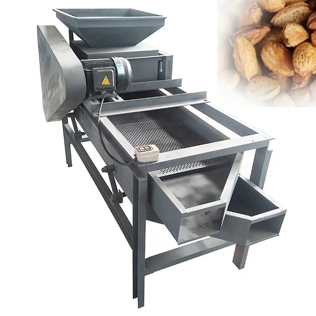 

Small Size Automatic Nut Huller Cracker Breaking Almond Shelling Machine
