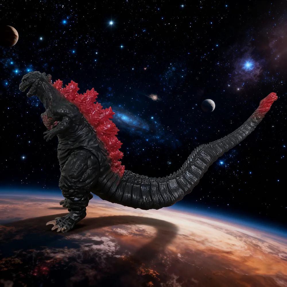 โมเดลก็อดซิลล่า 3 สี ของเล่นแอ็คชั่นฟิกเกอร์ ชินก็อดซิลล่า รุ่นเรดโลตัส ทำจากวัสดุซอฟต์กลู ขนาด 17 ซม. ของเล่นไดโนเสาร์มอนสเตอร์สำหรับเด็ก ตุ๊กตาขยับได้ ของขวัญ