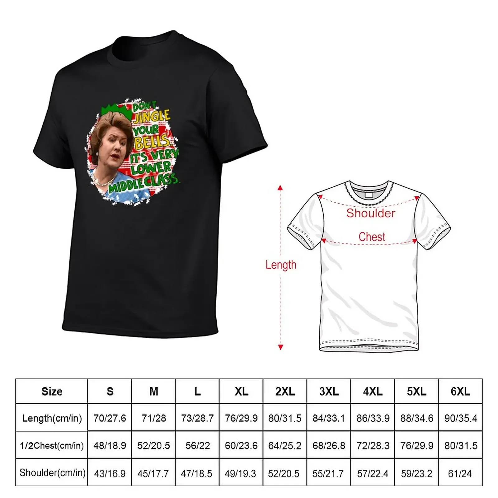 Hyacinthe Bucket Christmas. Don't jingle your bells keeping up appearances. T-Shirt vintage clothes t shirts for men