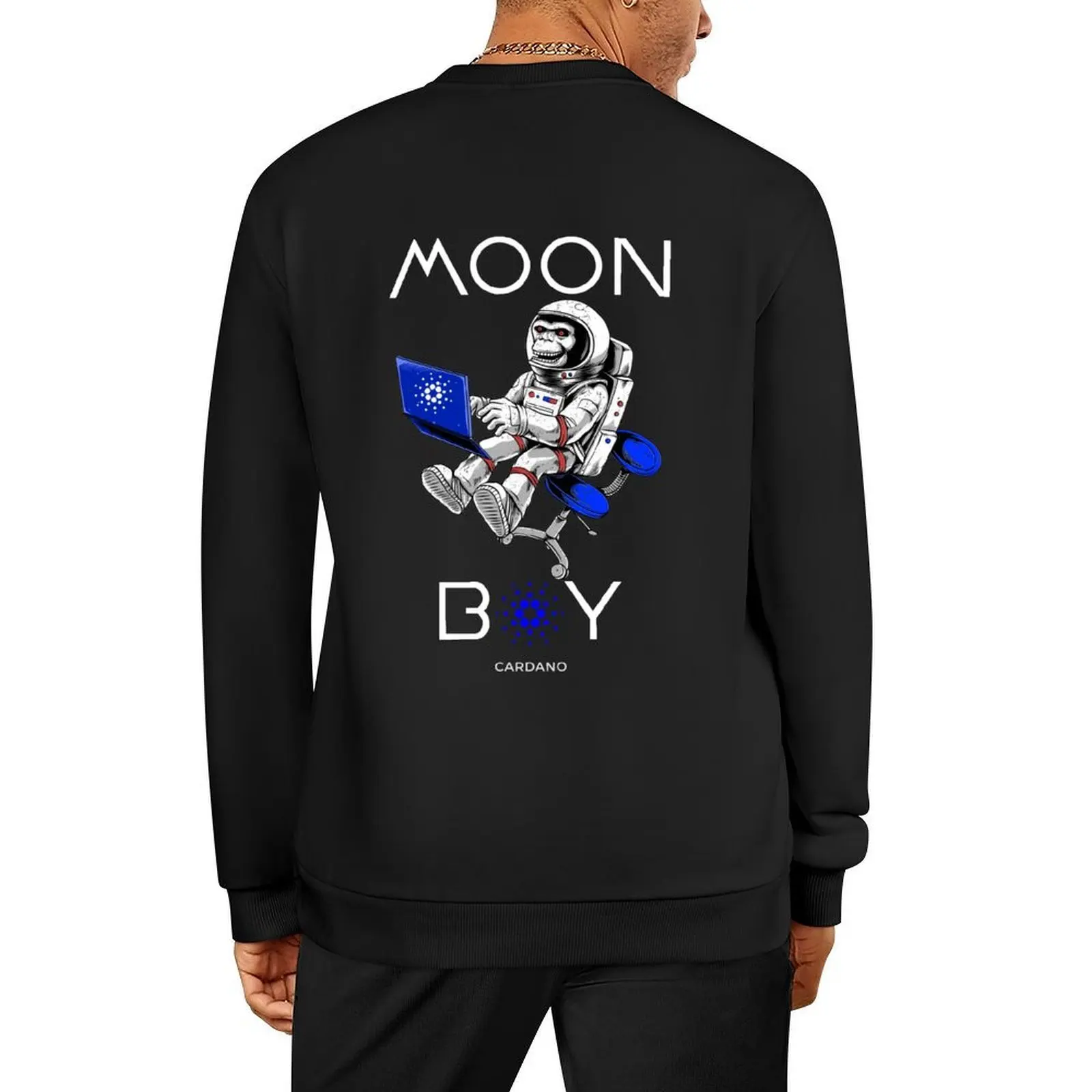 

Cardano Crypto Moon Boy Pullover tracksuits graphic t shirts men men's clothing anime clothes aesthetic sweatshirts