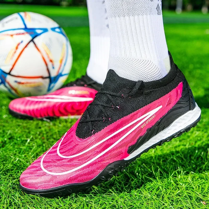 Men Football Boots Outdoor Training Sport Soccer Shoes Breathable Adult Kids TF/FG Cleats Grass Drop Shipping Match Sneakers image 2