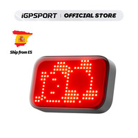 iGPSPORT ET6 Bike Tail Light Customizable Intelligent Expression Taillight Brake Warning Smart Emoji Cycling Rear Light