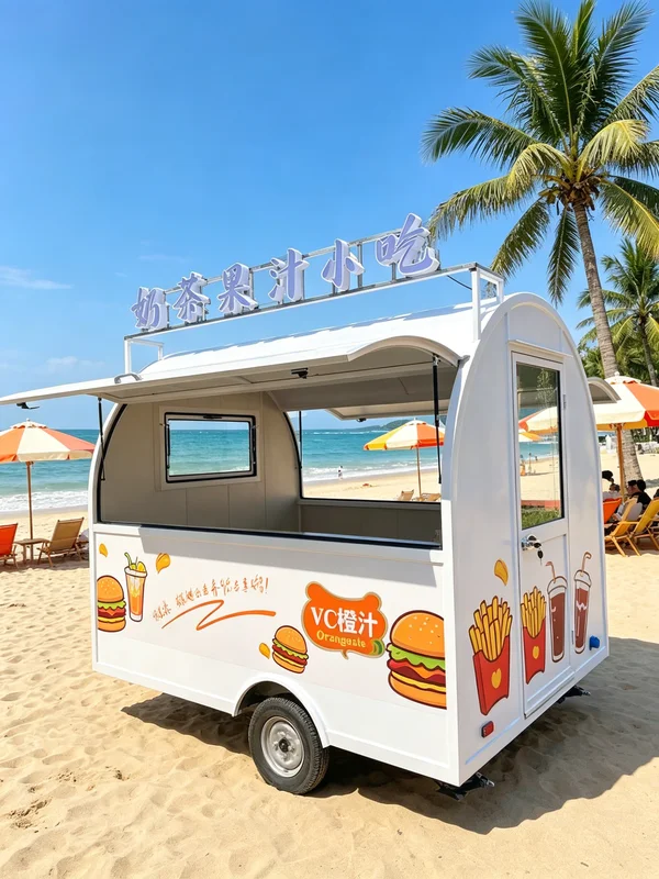Customized Customized Space-Saving Complete Kitchen Equipment Optimized Specifically for Electric Snack Car Use