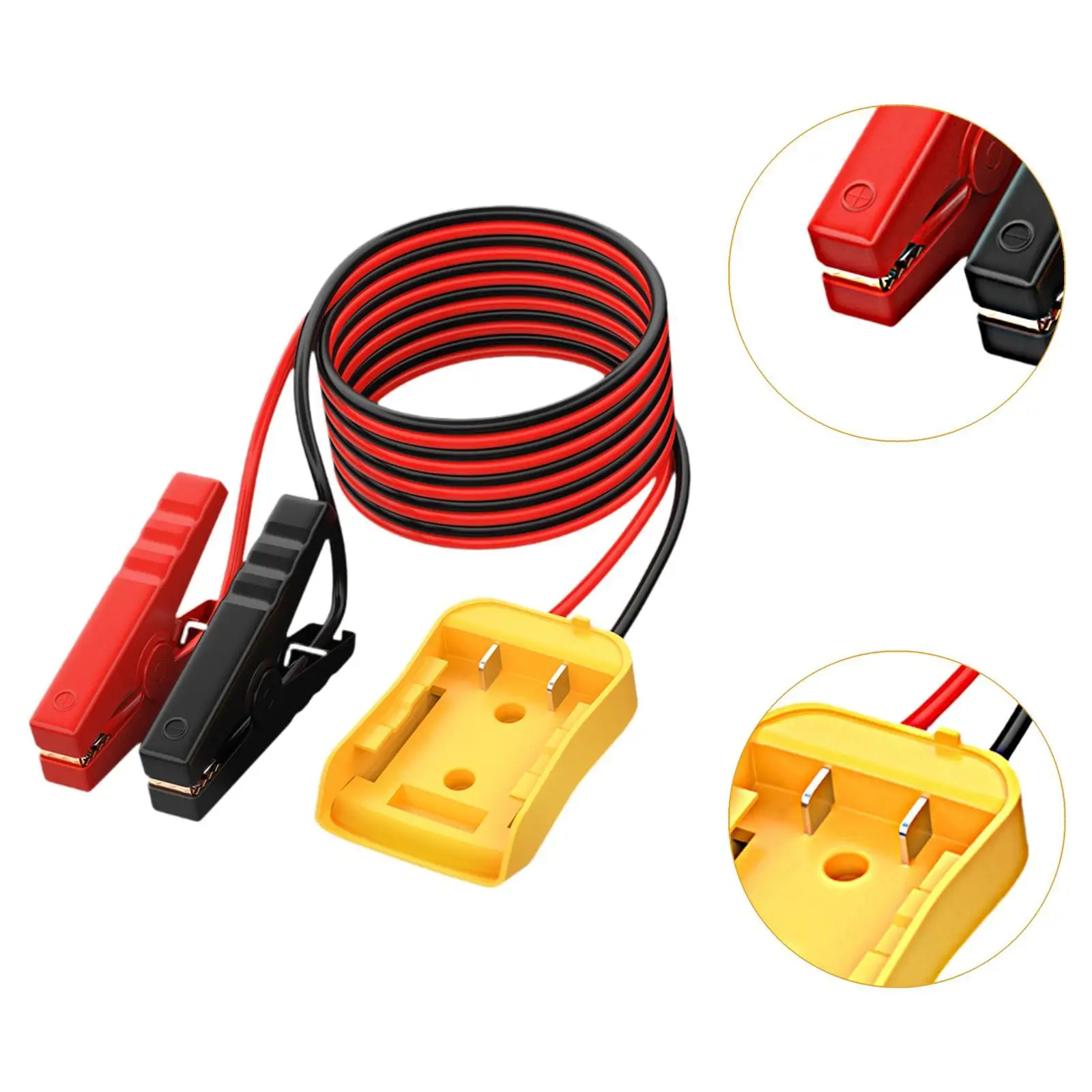 كابل بداية 1.8 متر 12 AWG مع مشابك التمساح متعددة الوظائف لملحقات السيارات الاحترافية 100A المشبك