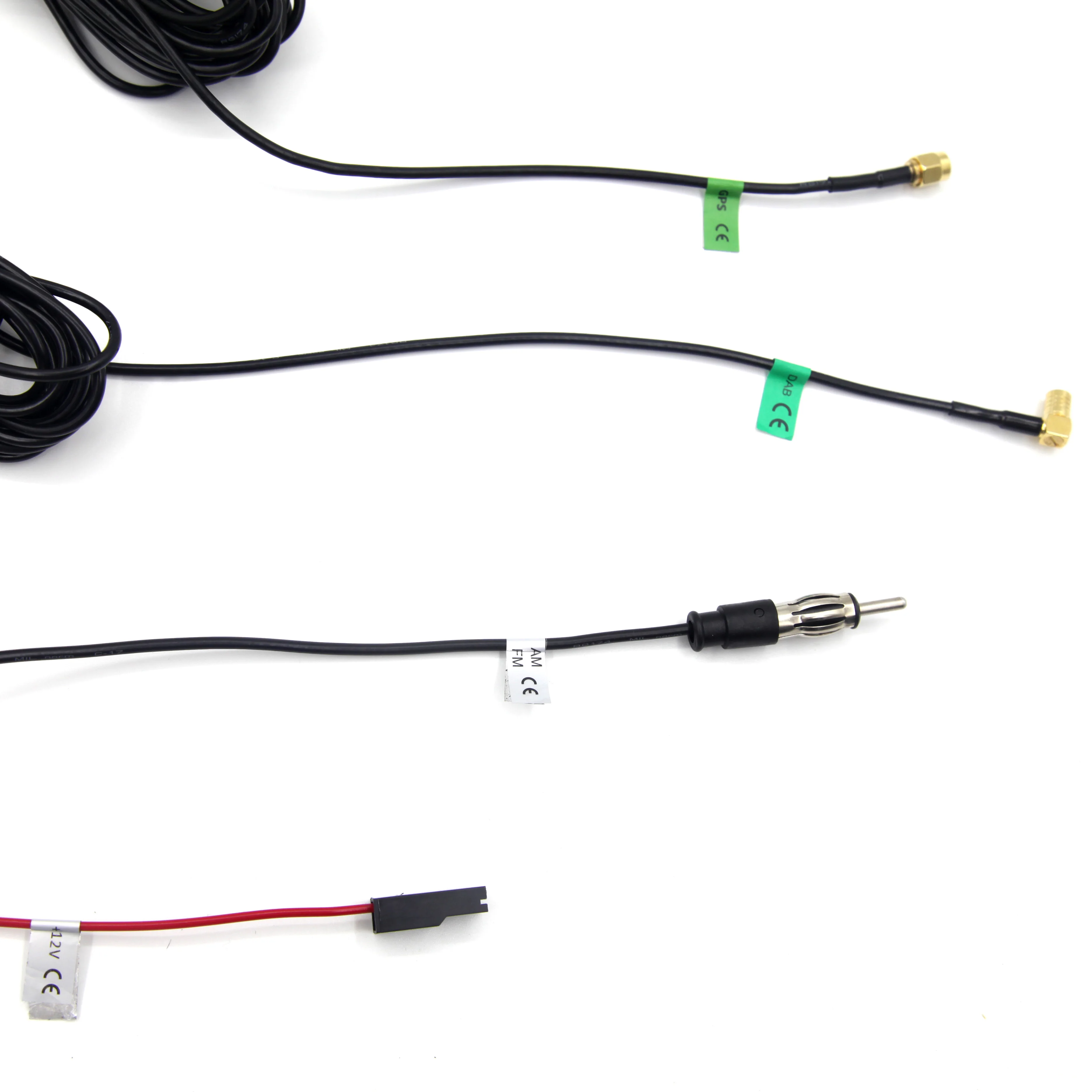 Shark fin antenna car general with 5 meters of wire DAB/GPS/AM FM