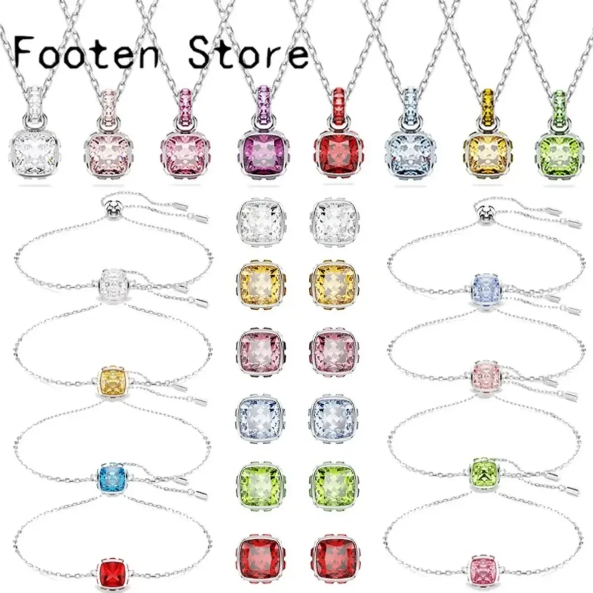 2025-new-s925-gemstone-necklace-earring-jewelry-set-colorful-stone-pendant-fashion-party-daily-versatile-romantic-gift