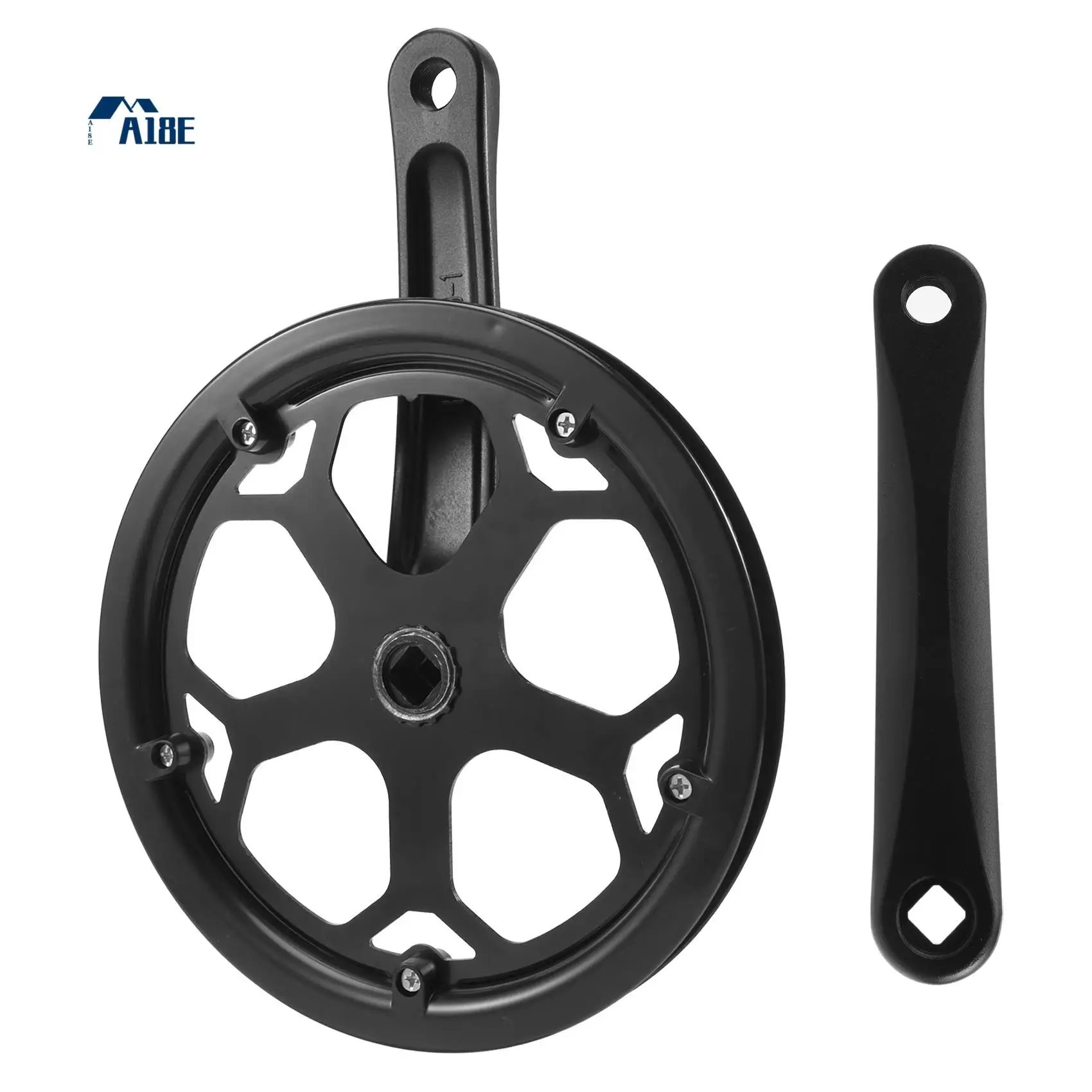 

A18E-Folding Bike Crankset 48T Square Hole 170Mm Cnc Crankset Bicycle Crank Set Sprocket