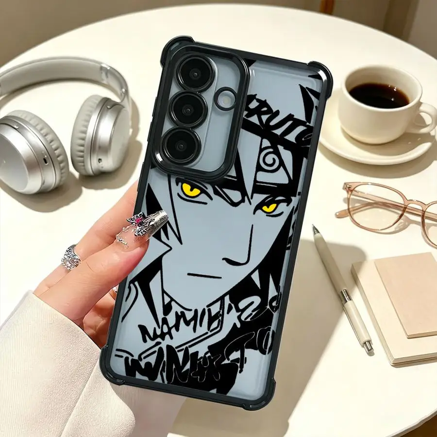 Case for Samsung Galaxy S26 Ultra Note 20 S25 Edge S22 S23 Plus S20 FE S21 S24 Soft Phone Cover Anime Cool-N-arutos