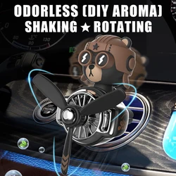 DIY perfume Odorless ornament plane pilot bear car air fresheners decorations accessories aroma vent clip fragrance diffuser men