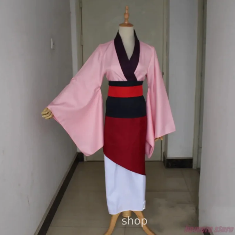 Disfraz de Anime Mulan para mujer y niño, Hanfu chino, vestido de princesa de lujo, Cosplay para fiesta de Halloween, 2024