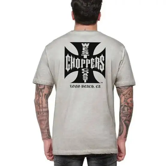 West Coast Choppers T-shirt Vintage Loose Oversized Unisex Print T-shirts for Men Women Fashion Hip Hop Retro Fashion Breathable