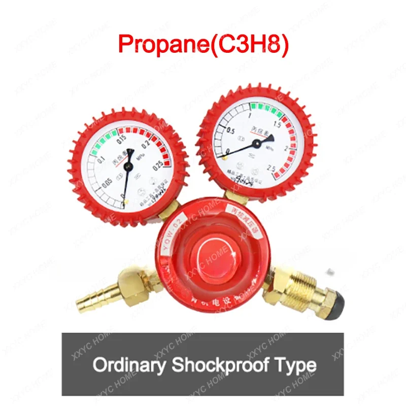 Explosion-proof Oxygen/Propane/Acetylene/Argon Pressure Reducer Gas Valve Gas Welding Pressure Gauge Argon Regulator