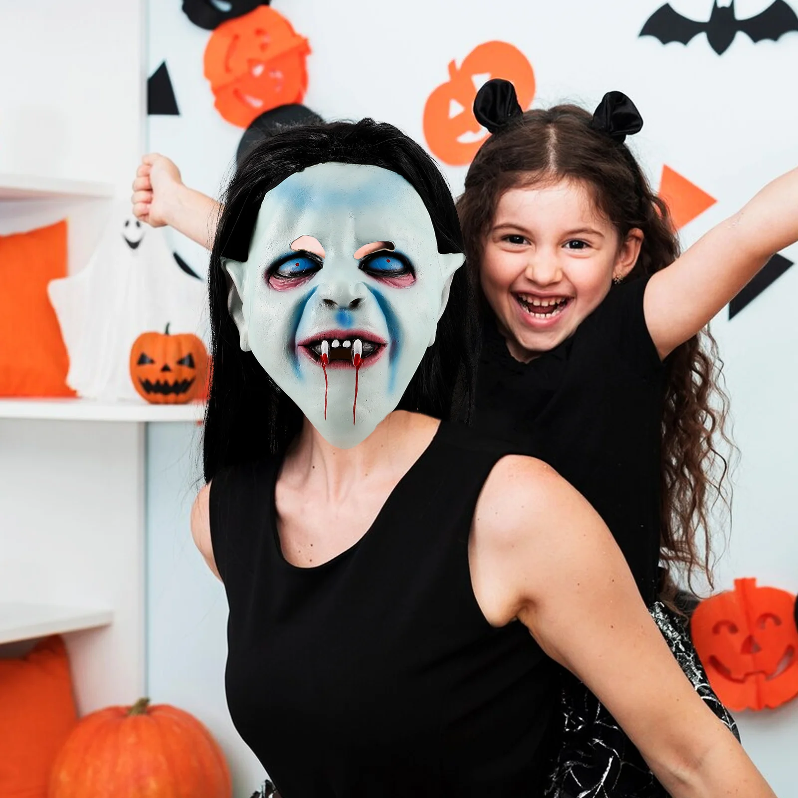 

Маска Садако для взрослых, уникальный страшный костюм на Хэллоуин, маска ужасов, зомби, вечеринка, пасхальный маскарад, подарок