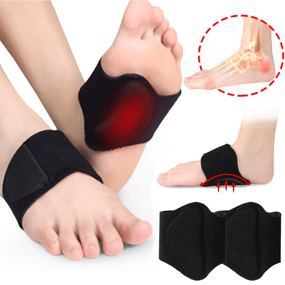 Unisex Arch Support Shoe Inserts Adjustable Strap Orthotic Gel Pads for Foot Fatigue Relief and Comfortable Daily Walking Use