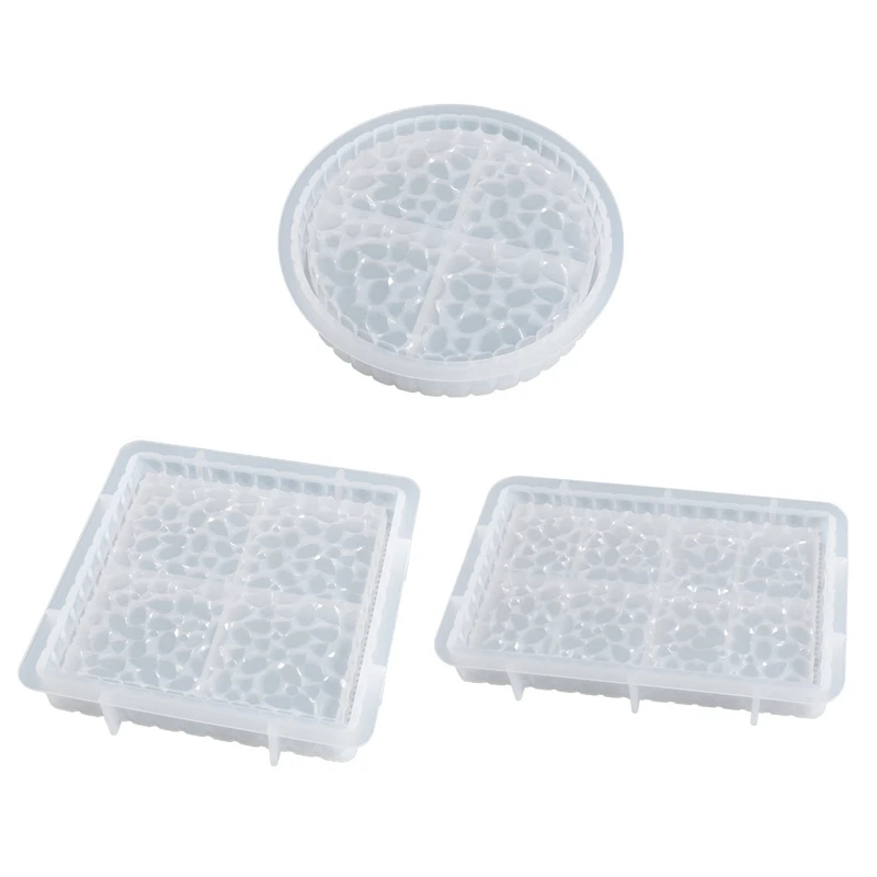 

Diamond Pattern Grain Silicone Ornament Mold Epoxy Resin Casting Mold Teapot Mat Dropshipping