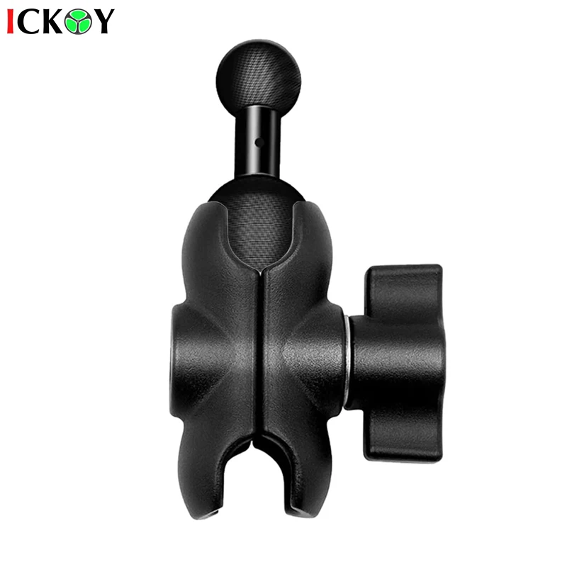 25mm/1 inch to 17mm Ball Adapter + RAM Mounts B Size Double Socket Arm for Garmin 17mm Swivel Ball Mounting Pattern GPS Mount