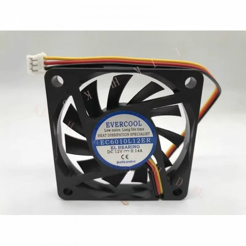 

N NEW FOR EVERCOOL EC6010L12ER DC12V 0.14A Cooling Fan