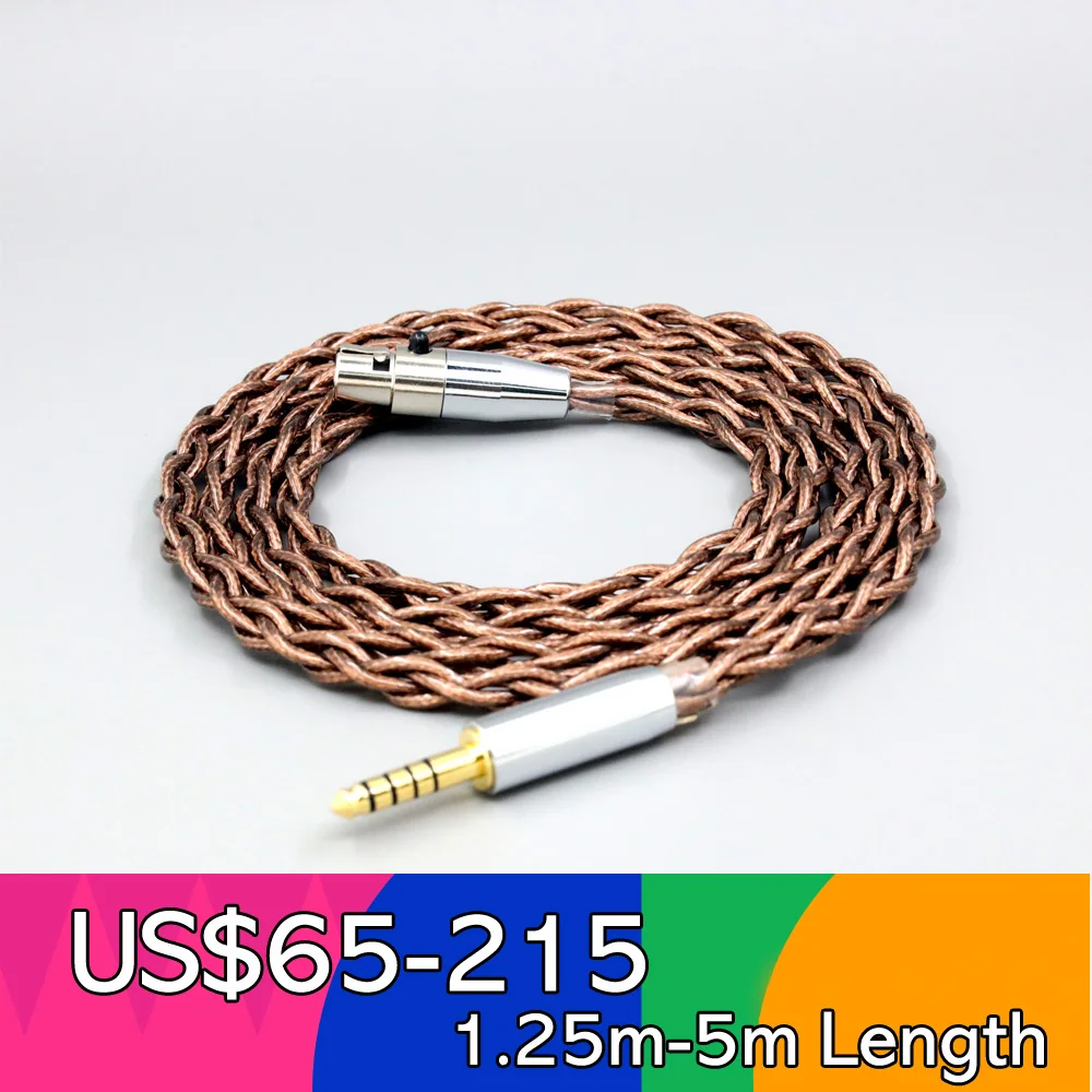 99% 24k Gold 7n Pure Silver Earphone Cable For AKG K371BT Beyerdynamic DT177x GO Pioneer HDJ-X10 Sennheiser HD490 Pro LN008557