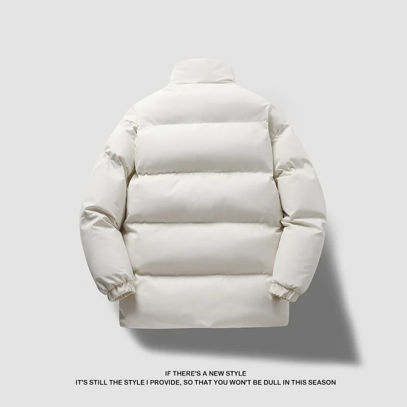 

New Winter Thickened Sports Jacket for Men Fashionable Stand Collar Long-Sleeved Cotton Coat Warm and Comfortable Casual Cotton