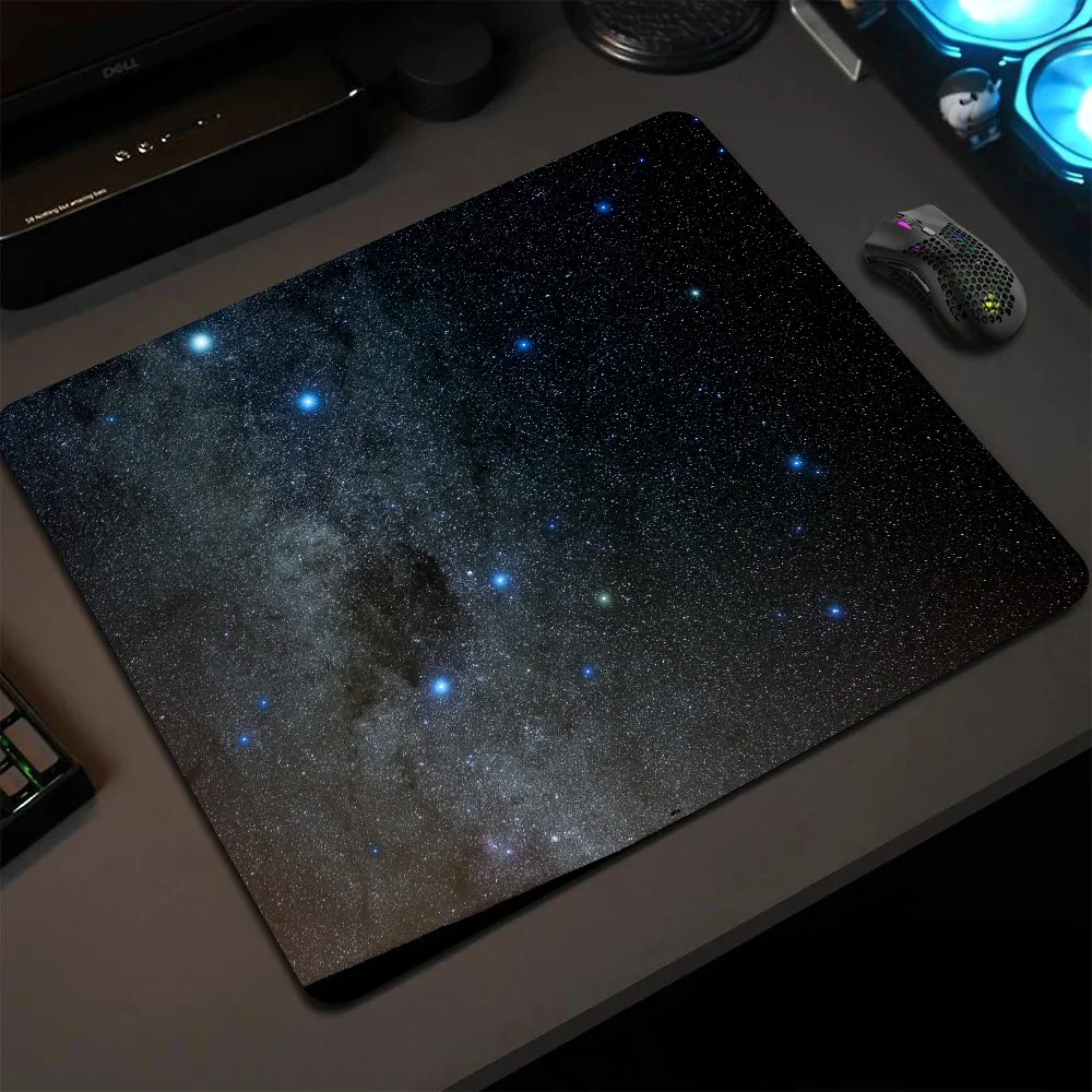 

Starry Sky Mousepad Small LockEdge Mouse Pad For Gamers Computer Desk Pad Anti-slip Rubber