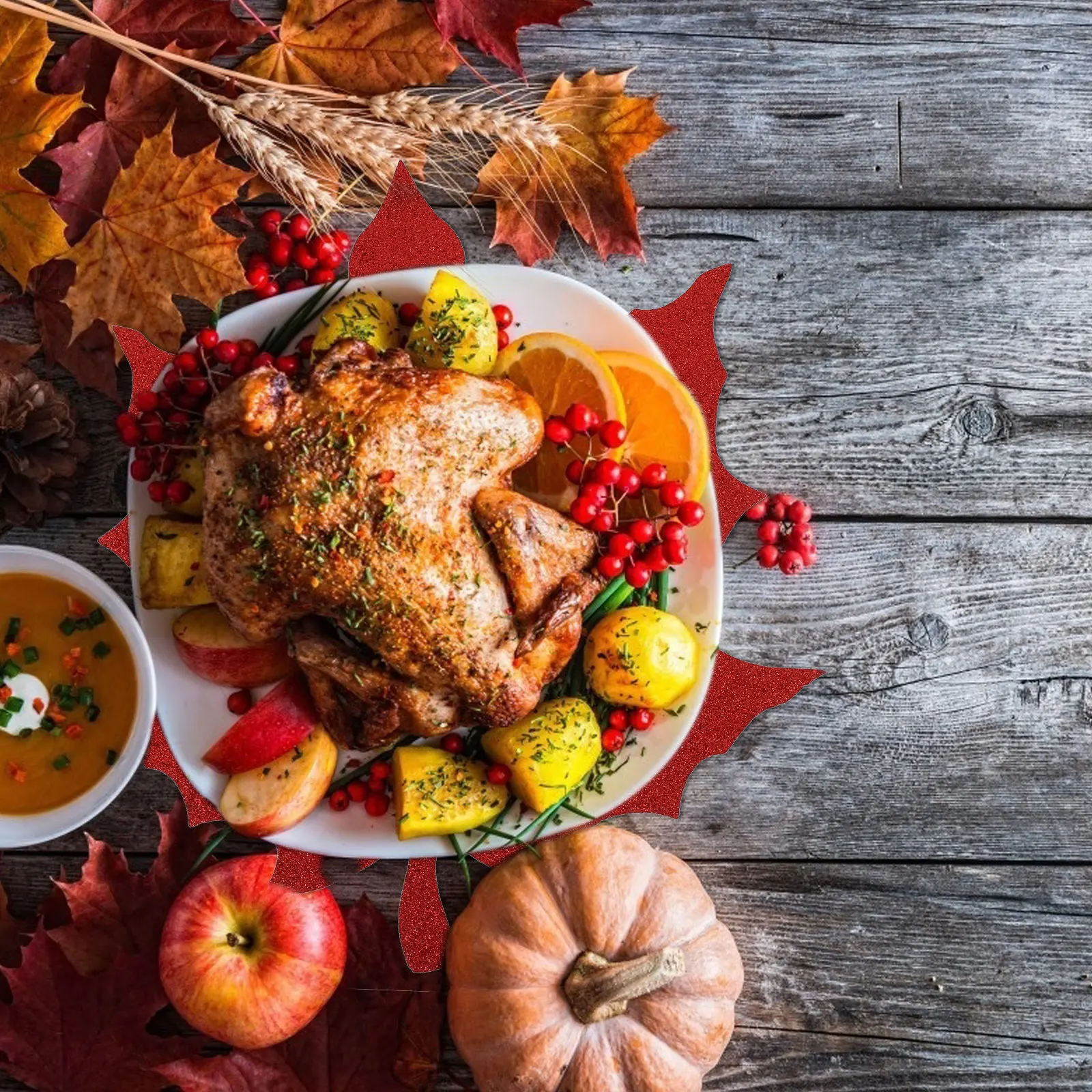 2 подставки для блюда на День Благодарения, экологически чистые