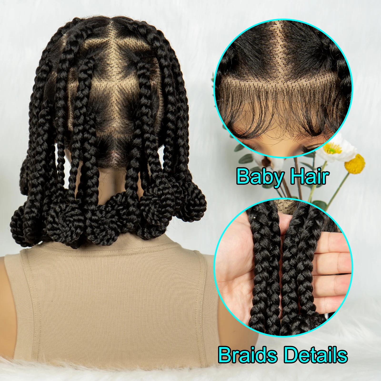 Kima Koroba Braided Wigs Full Lace knotless Jumbo Box Braided Wigs for Africa Women