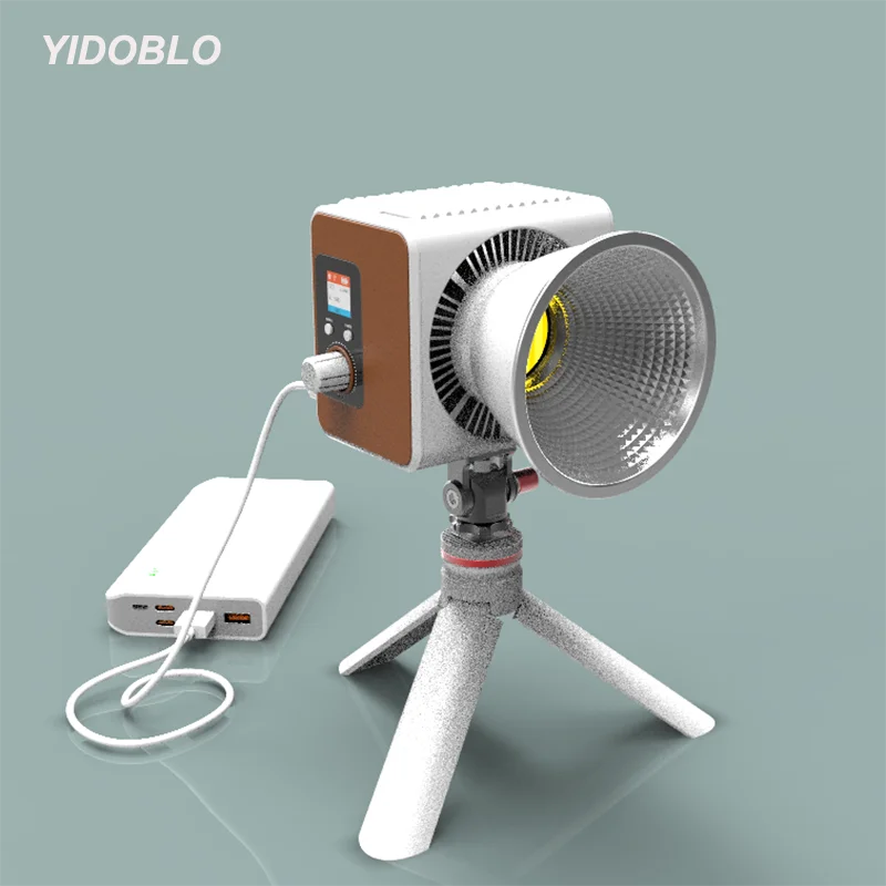 

Yidoblo ZC-150Bi 150W COB Photographic Bi-Color LED Video Fill Light 2700K-7500K Pocket LED Light for Live Streaming Shooting