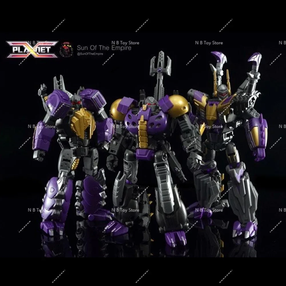 Actionfigur von Transformer Planet-X PX-17, Insecticon Kickback, Schrapnell, 3 Teile, mit Box, 18, 19 Px