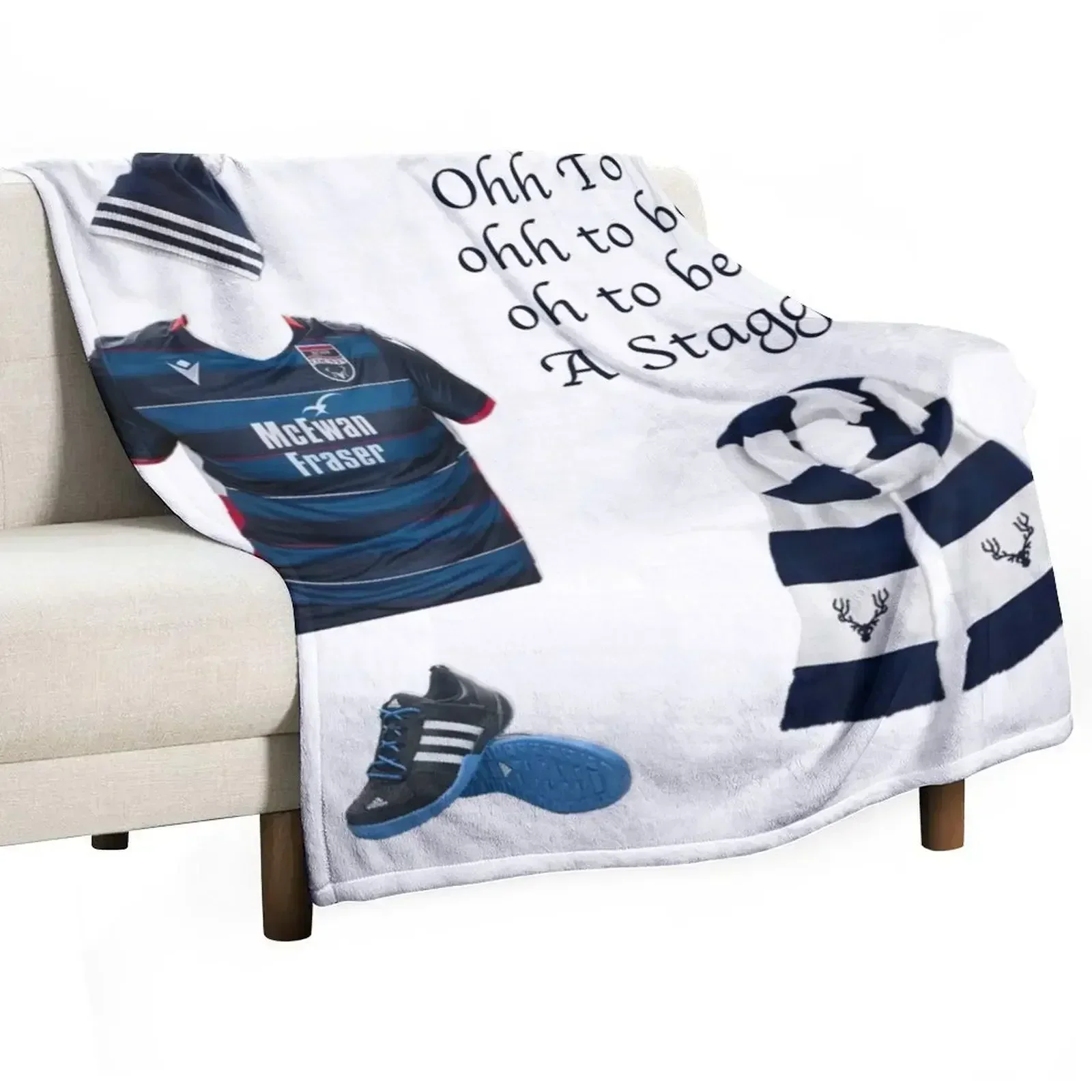 Ross County fc Throw Blanket Soft Thermal Blankets