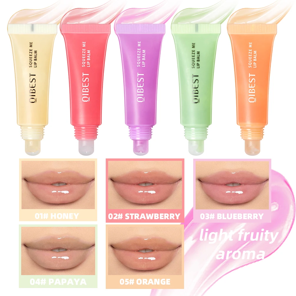 QIBEST Moisturizing Lip Oil Long Lasting Lip Gloss Makeup Lip Extreme Volume Serum Nutritious Cosmetic For Women Beauty Lip Tint