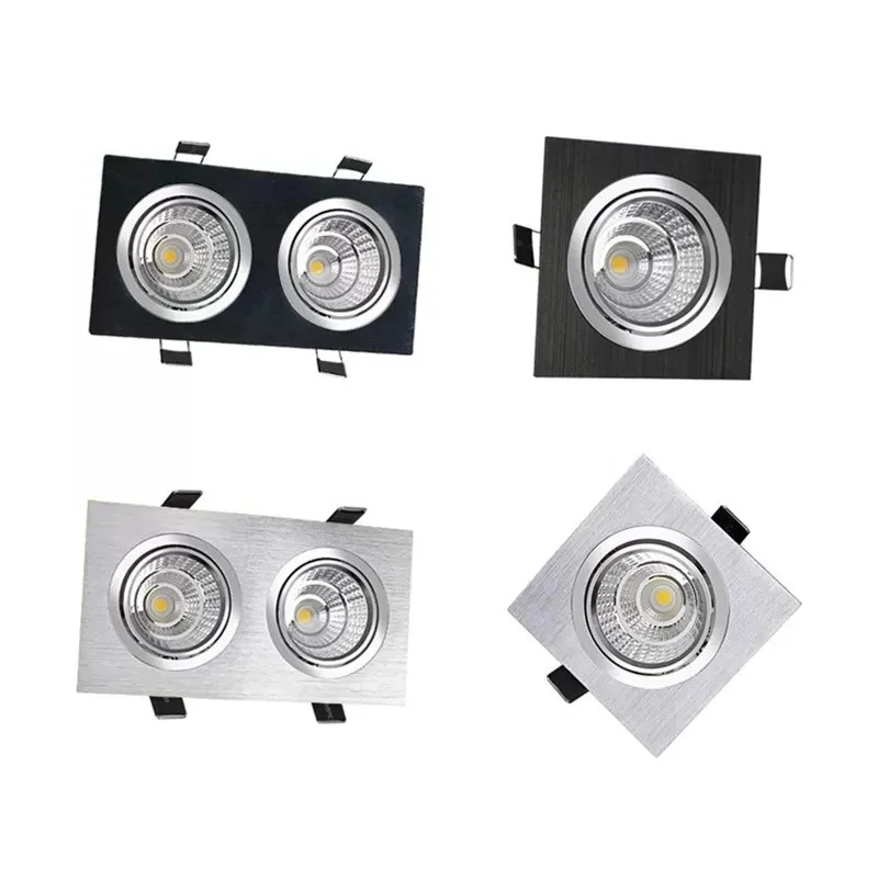 Embedded Dimmable LED Downlight9W/12W/15W/18W/24W/30W Epistar Chip COB Spotlights ac90-260vfor Home Lighting Interior Decoration