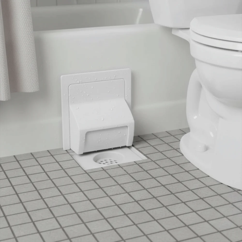 

ABS Material Bathroom Wall Drain Baffle Durable Construction Quick Installation Drain Protector Sticker Simple Installation