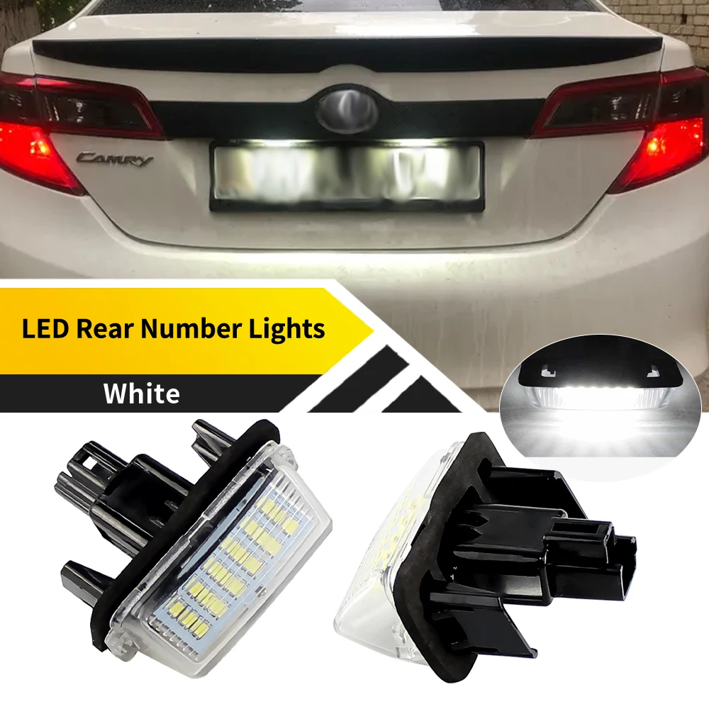 

2pcs OEM 12V 6000K LED Number License Plate Light For Toyota Vios 2014-2016 Verso S 2011-2016 Voxy 2014-2016