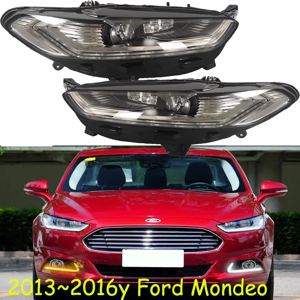 

1pcs car bupmer head light for Ford Mondeo headlight fusion LED 2013~2016y car accessories DRL fog for Mondeo headlamp