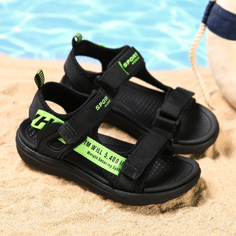 New Hot Summer Children\'s Sandals Outdoor Beach Kids Sandal for Boys Casual Slipper Lightweight Wear-resistant Trendy All-match