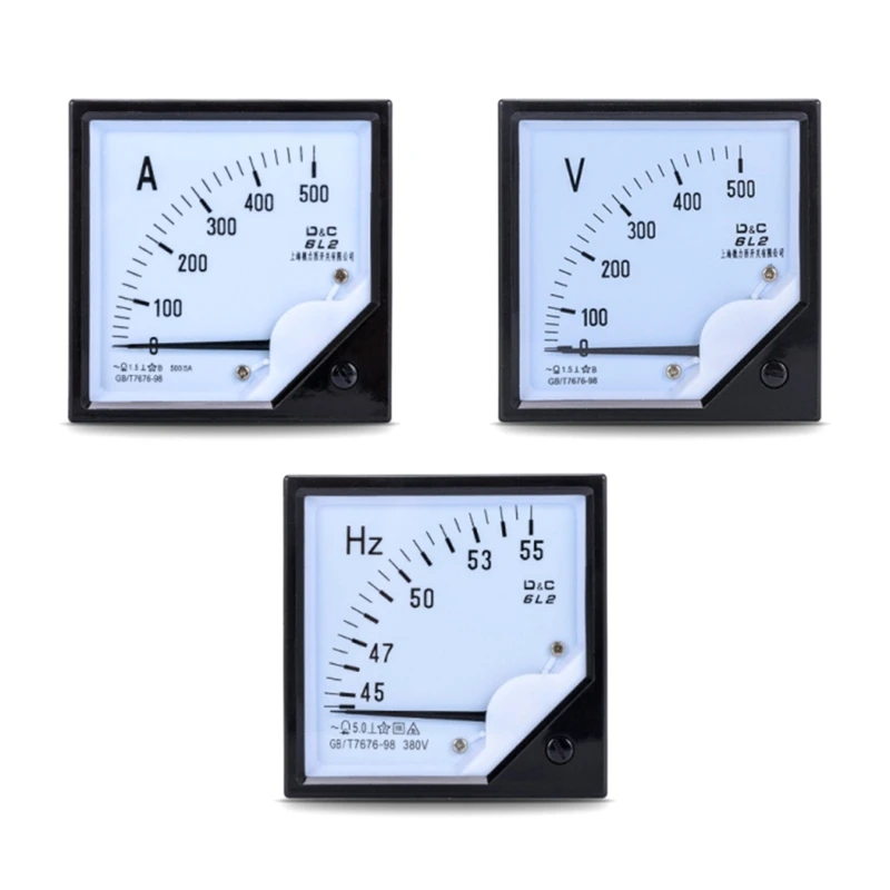 28GB Electric Measurement Instrument Analog Meter Panel 6L2 Clear Digital Readout for Generator Real Time Monitoring