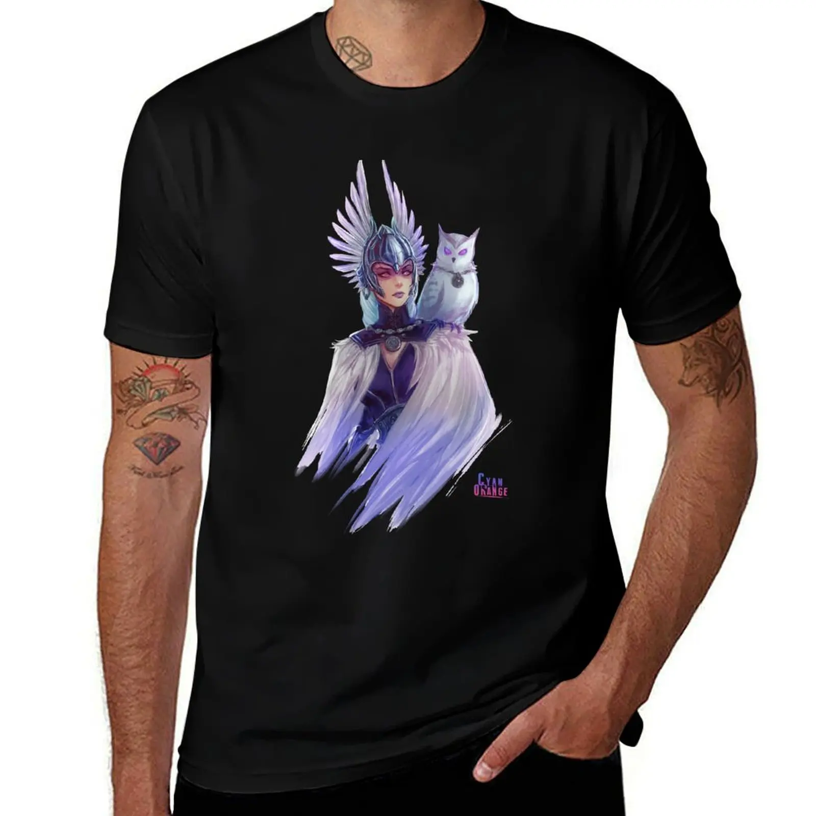 

Valkyrie Eir T-Shirt heavyweights blacks korean fashion topping plain t shirts men