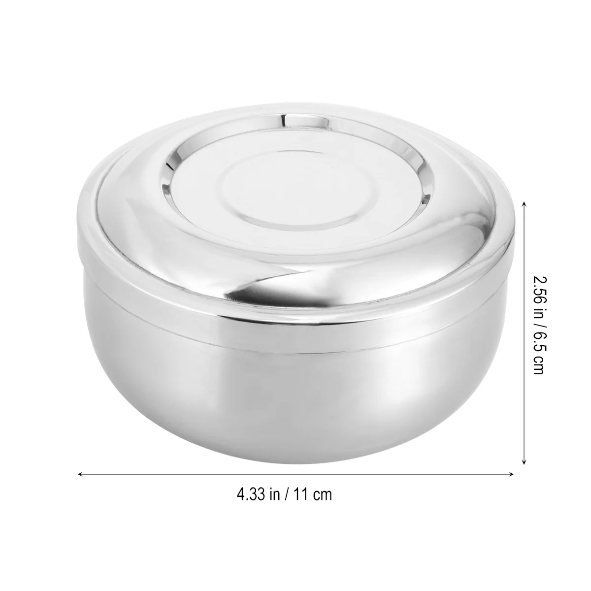 Alloy Bowl Large Deep Size Smooth Surface Wet Shaving Soap Lather Container Grooming Kit For Men Shaving Bowl With Lid