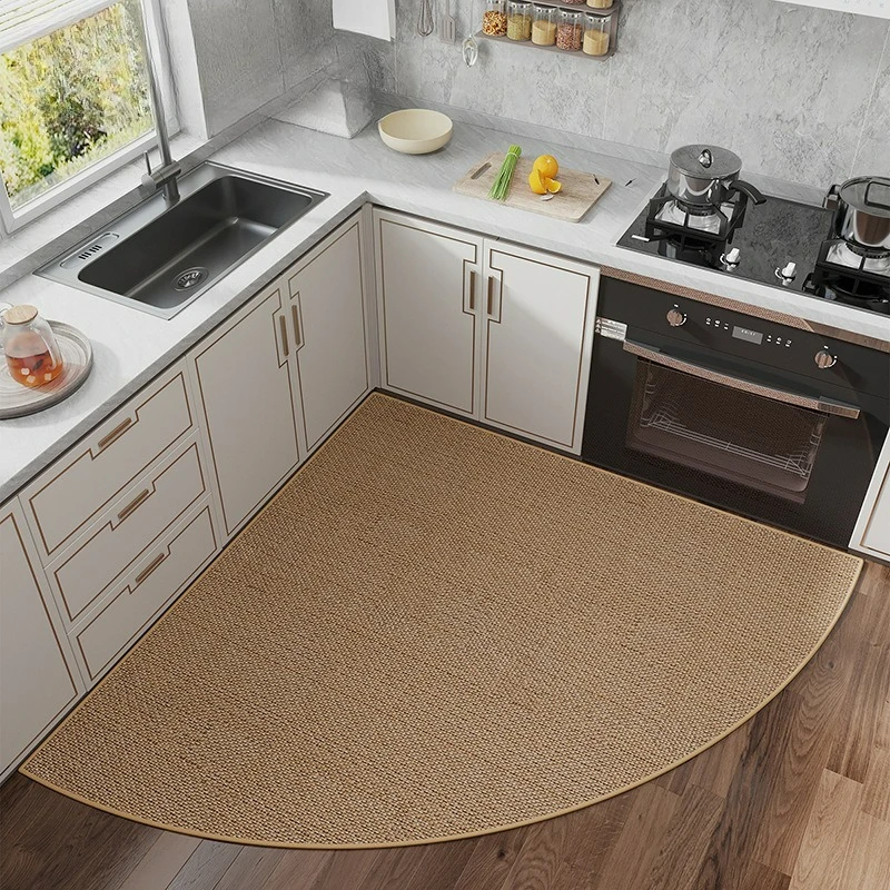 

Kitchen Floor Mat, Household Fan-shaped Erasable Long Carpet, Absorbent, Dirt Resistant, Anti Slip, and Anti Fall Mat