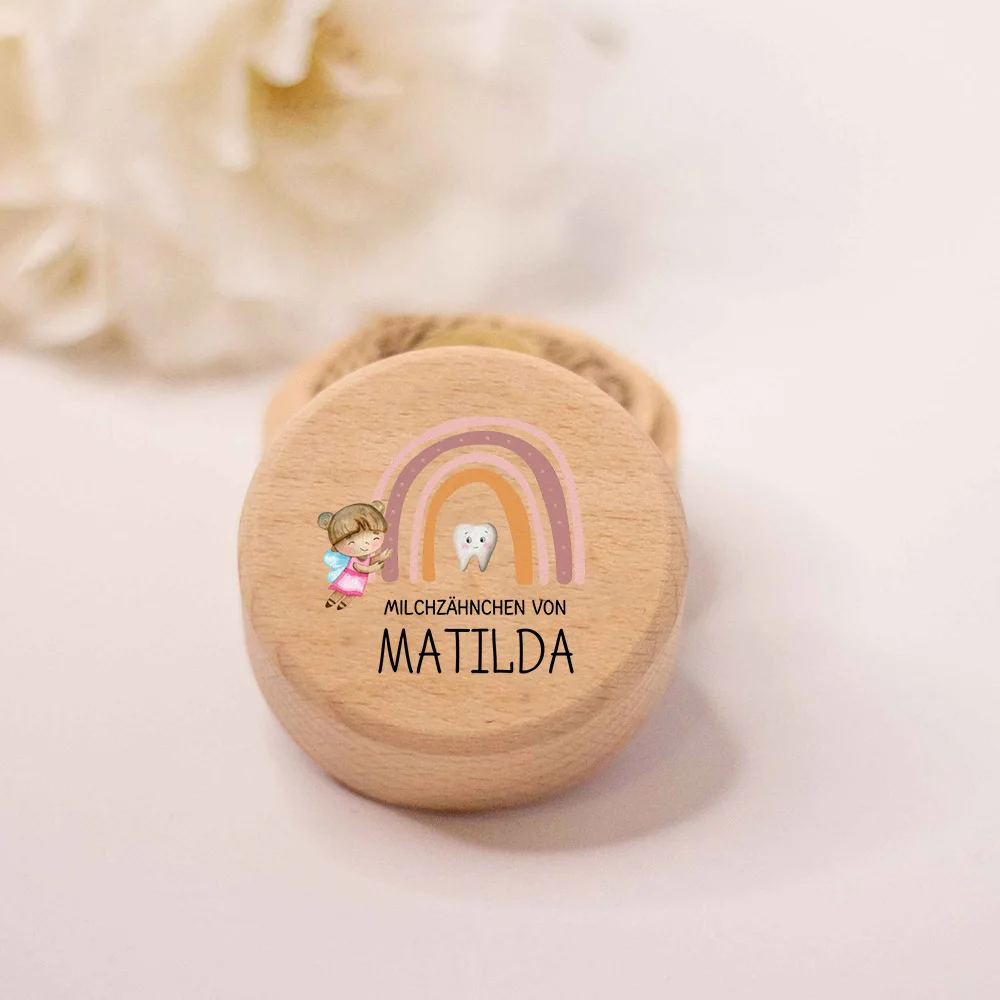 Personalised Milk Tooth Box Custom Wooden Teeth Boxes Baby Girl Gift Wooden Keepsake Tooth Fairy Holder New Baby Shower Gift