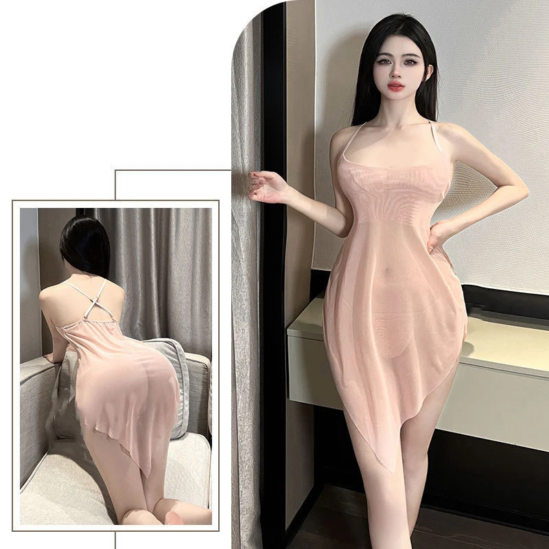 

Sexy Pajamas Thin See Through Hip Hugging Mesh Sexy Lingerie For Women