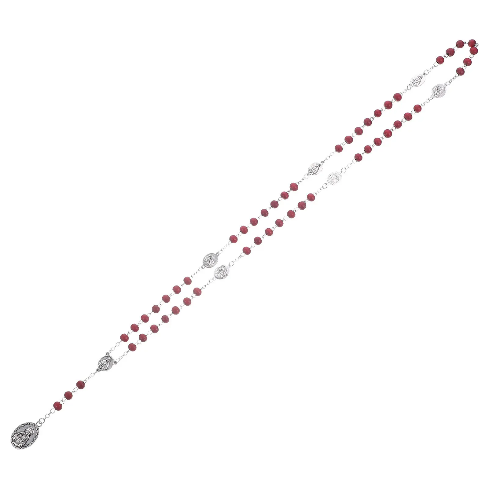 

Prayer Beaded Necklace for Women Religious Rosary Chain Jewelry Gift for Mother's Day Wedding Anniversary Christmas