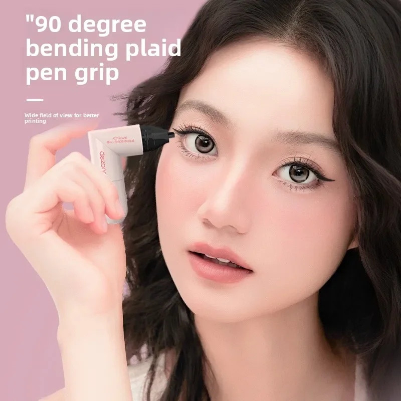 DEZONE makeuo set 2 TEILE/SATZ Einteilige Eyeliner Stempel Stift Präzise Umriss siegel langlebig eyeliner flüssigkeit stift Make-Up Kosmetik