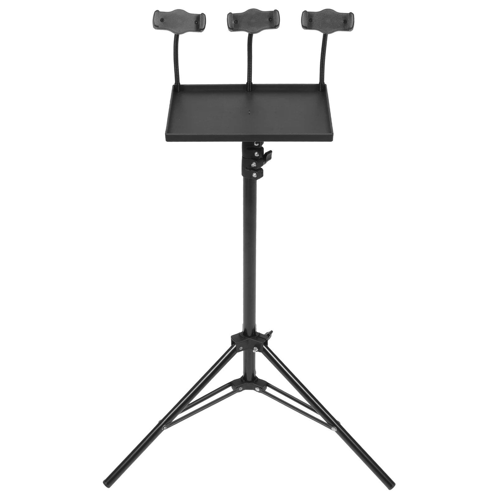 

Adjustable Projector Tripod Stand 1 Set With Phone Holder For Live Broadcast Stable Mount Outdoor Use Projector Accessories