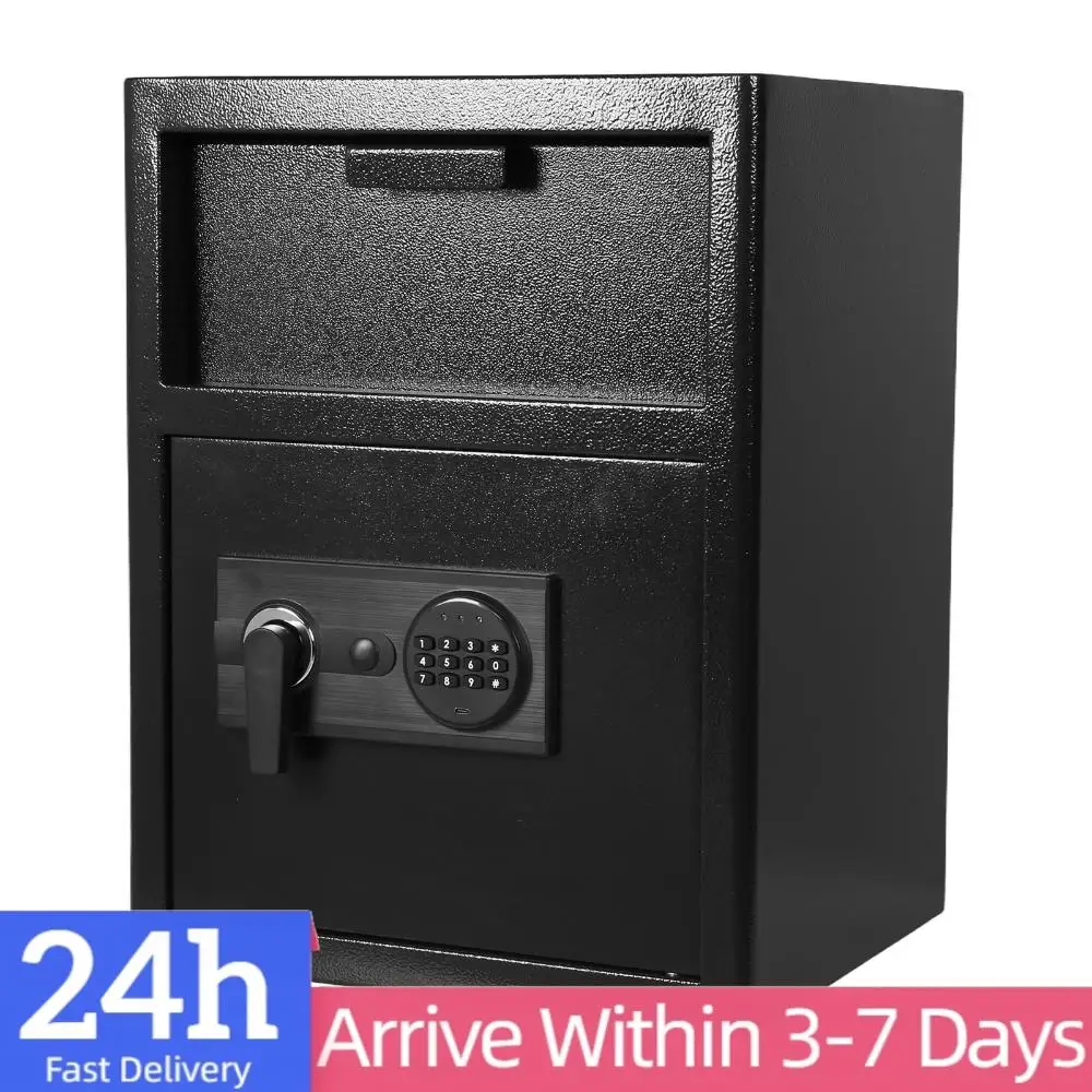 

Мощный бизнес-сейф с цифровым кодовым замком, офисный сейф-шкаф для хранения ценностей, антивандальный сейф для квитанций и документов, для офиса и дома