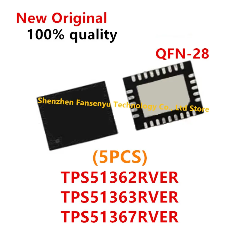 (5piece)100% New TPS51362 TPS51363 TPS51367 TPS51362RVER TPS51363RVER TPS51367RVER QFN-28 Chipset