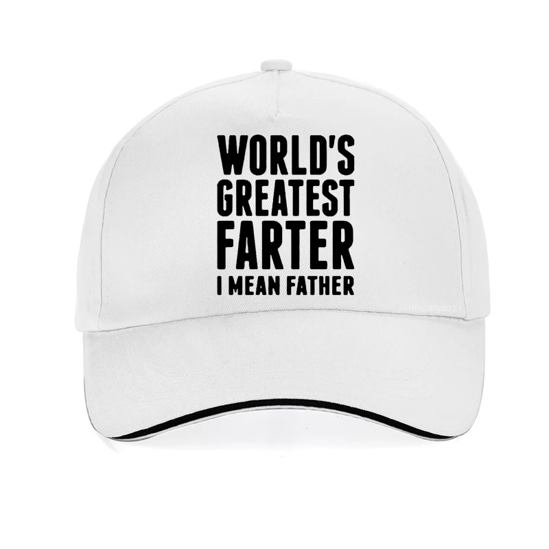 Funny Worlds Greatest Farter I Mean Father baseball cap Best Dad Ever Father Day Gift Papa hat summer ventilation Snapback hats