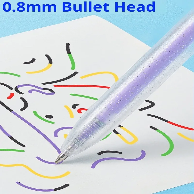 Lopet 8/مجموعة أقلام حبر جل ملونة 0.8 مللي متر أكريليك تدوين علامات ، الدب الصغير تويست لون اللوحة الكتابة على الجدران كتيبات القرطاسية